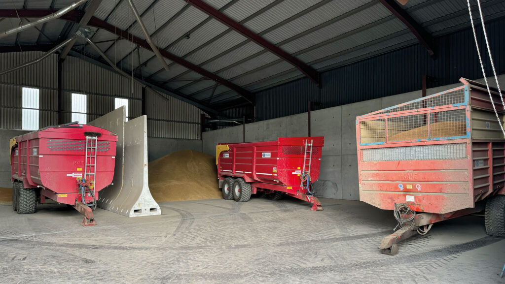 Empty grain store